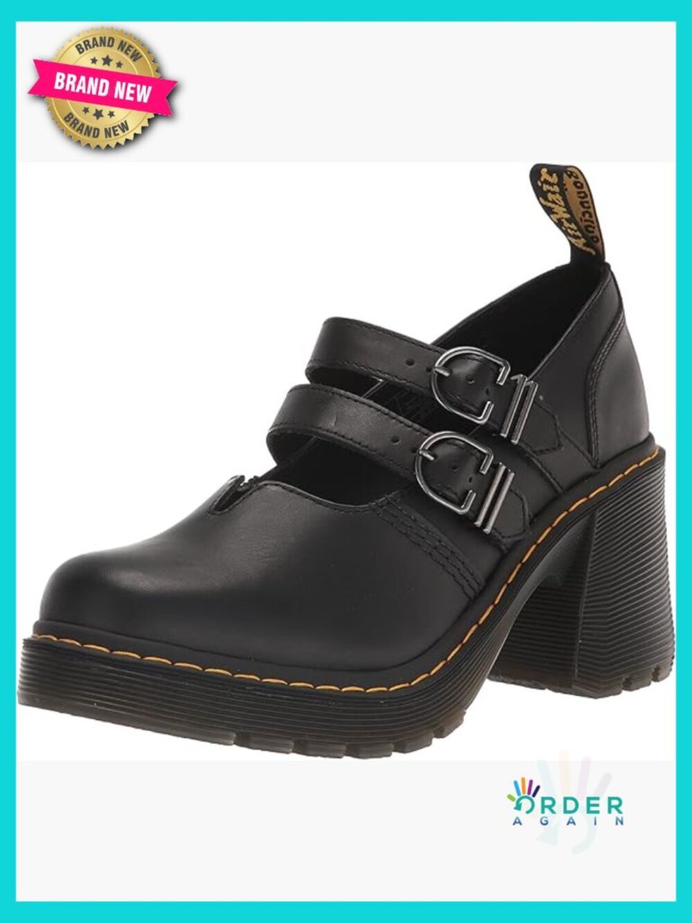 2 Buckle Platform Mary Jane Heels Classic Chunky Retro Y2K Shoes